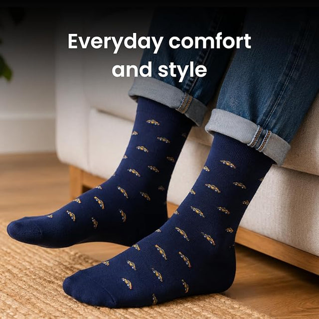 Mad Driver Socks - Funny Racing Car Gift - 1 Pair, Size 8-11 UK and 42-46 EU