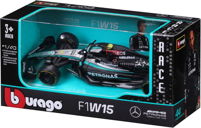 Bburago F1 Mercedes F1 Team - AMG W15 2024 - Lewis Hamilton 1/43 Scale Model