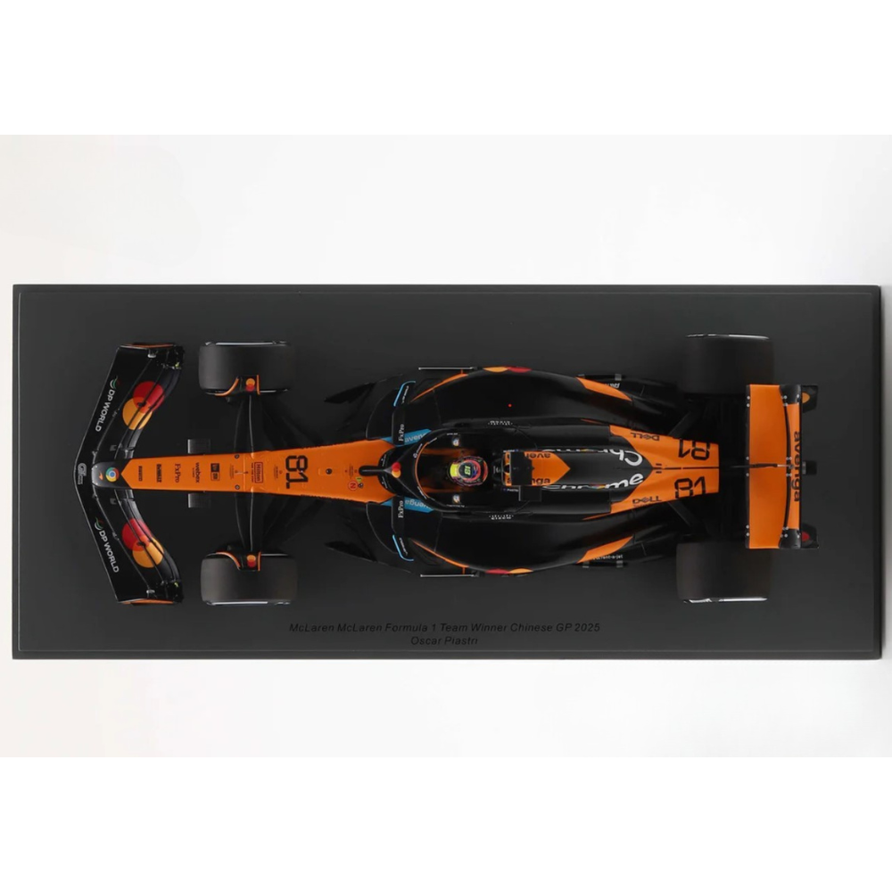 Spark Models F1 McLaren F1 No.81 McLaren Formula 1 Team - Winner Chinese GP 2025 - Oscar Piastri 1/18 Scale