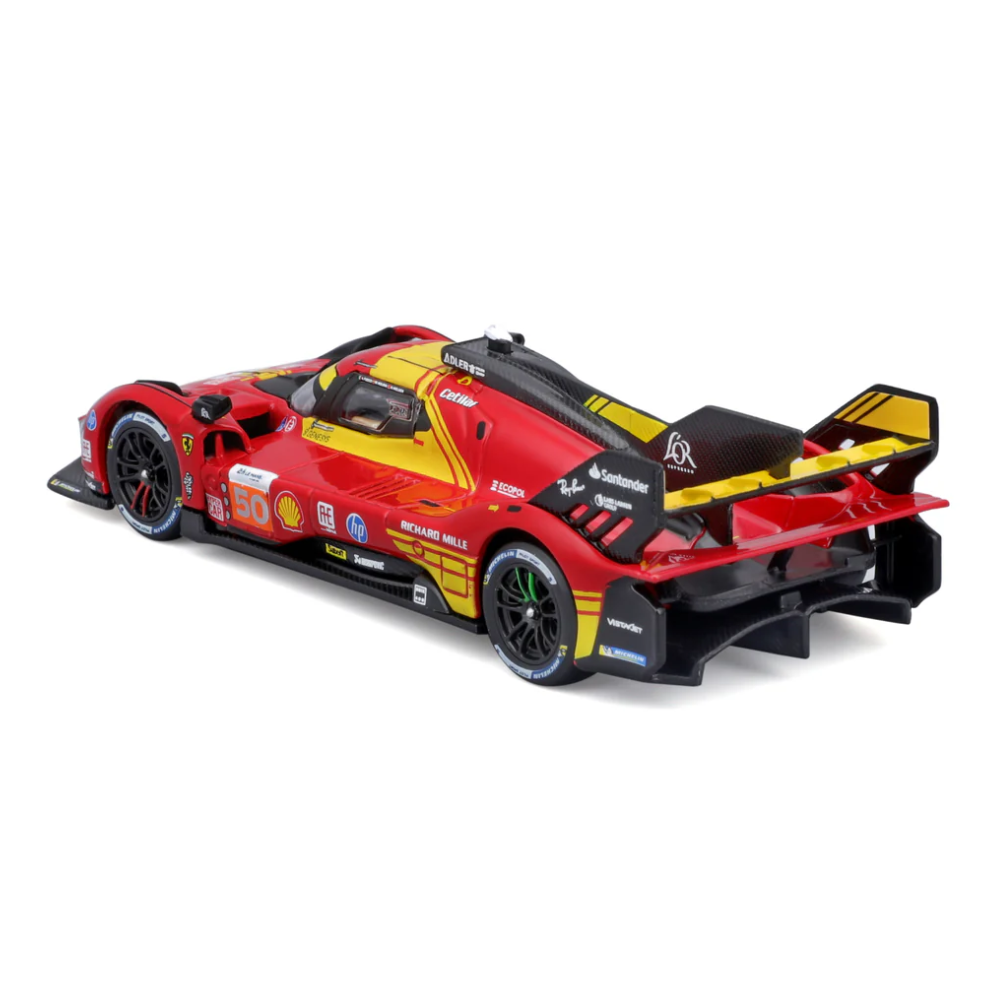 Bburago Ferrari Racing 499P Le Mans Hypercar 2024 AF Corse No.50 Hard Case 1/43 Scale Model