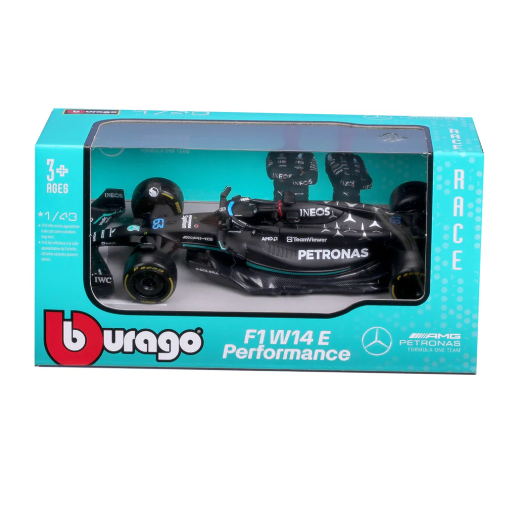 Bburago F1 Mercedes-AMG PETRONAS W14 2023 - George Russell 1/43 Scale Model