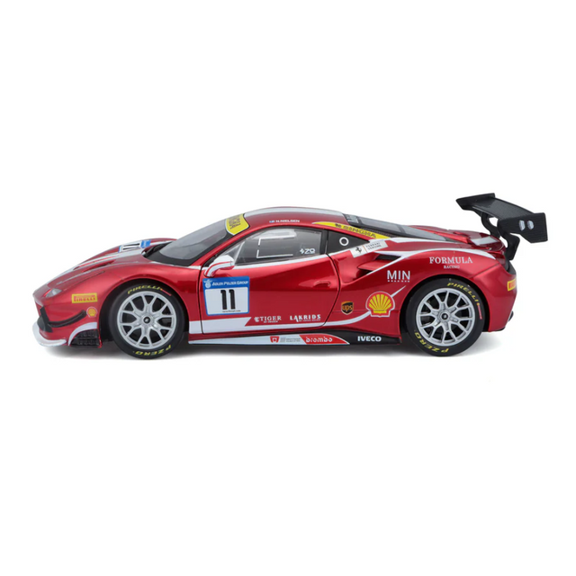 Bburago Ferrari Racing Kit 488 Challenge 2017 1/24 Scale Model