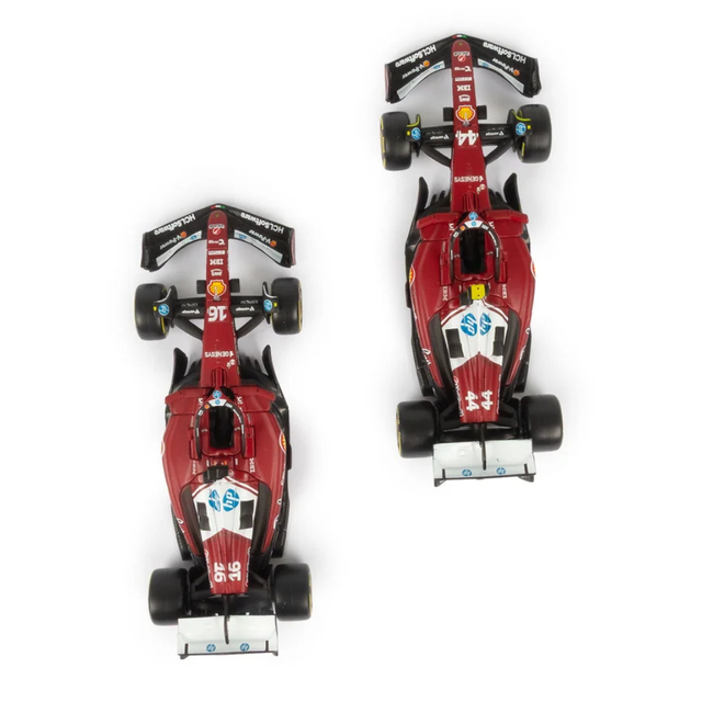 Bburago F1 Ferrari F1 Team SF-25 2025 Lewis Hamilton & Charles Leclerc Team Two (2) Pack 1/43 Scale Model