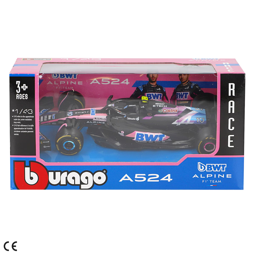 Bburago F1 Car Assortment Second Wave 2023 (1 random car per order) 1/43 Scale Model