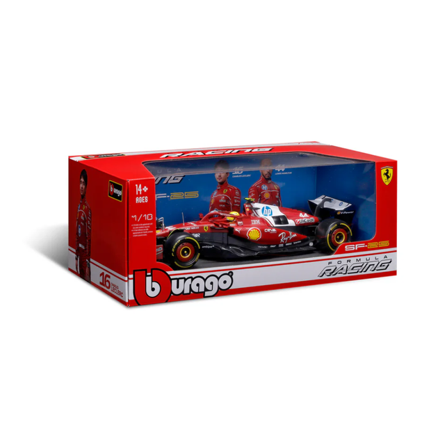 Bburago F1 Ferrari F1 Team Ferrari SF-25 2025 Lewis Hamilton with Helmet 1/18 Scale Model