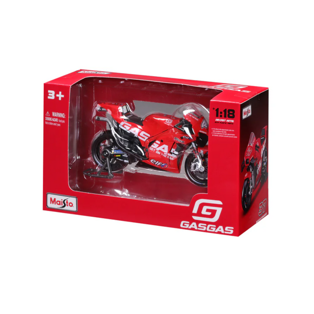 Maisto 2023 Motorbike Gasgas Factory Tech3 (#44 Espargaro) 1/18 Scale Model