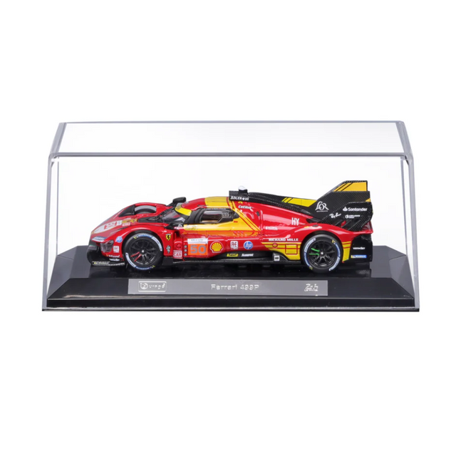 Bburago Ferrari Racing 499P Le Mans Hypercar 2024 AF Corse No.50 Hard Case 1/43 Scale Model