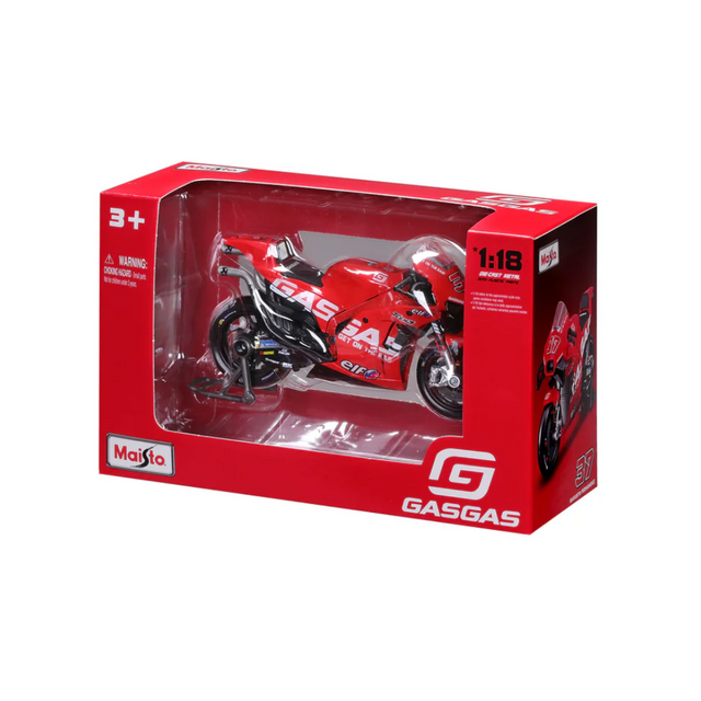 Maisto 2023 Motorbike Gasgas Factory Tech3 (#37 Fernandez) 1/18 Scale Model