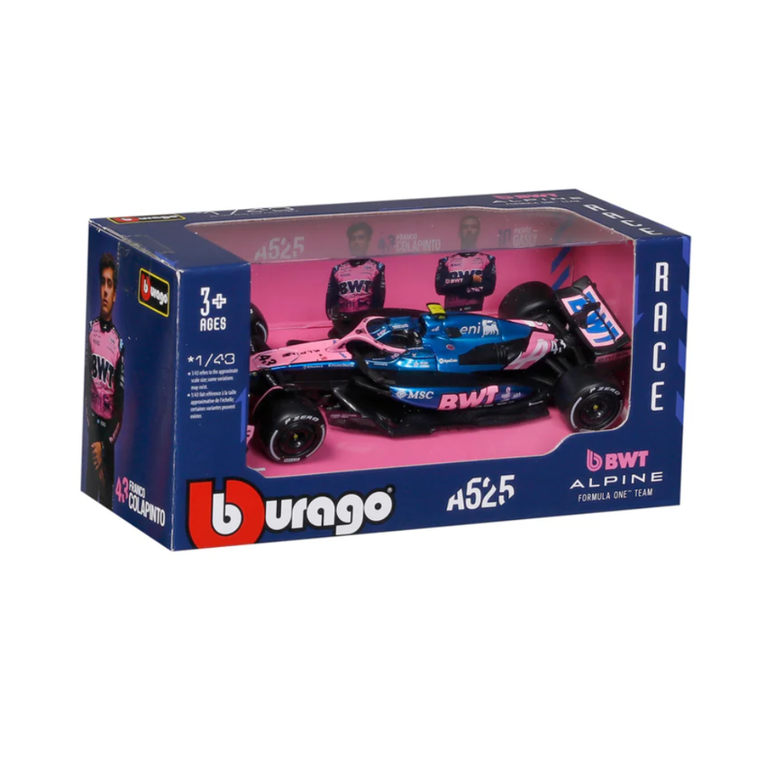 Bburago F1 BWT Alpine F1 Team A525 Franco Colapinto 1/43 Scale Model