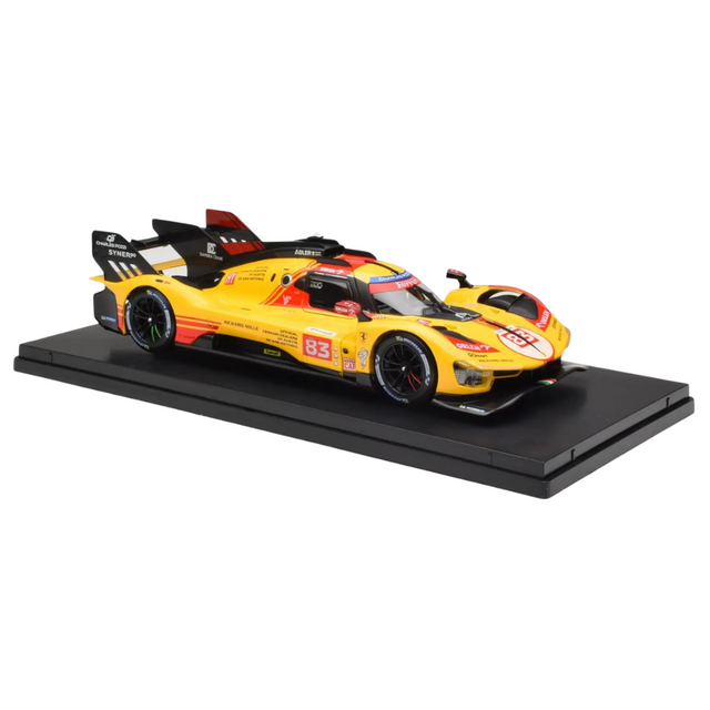 Bburago Ferrari Racing 499P Le Mans Hypercar 2024 AF Corse No.83 Deluxe Hard Case 1/18 Scale Model