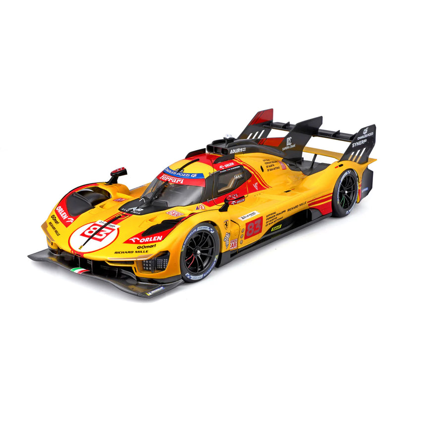 Bburago Ferrari Racing 499P Le Mans Hypercar 2024 AF Corse No.83 1/24 Scale