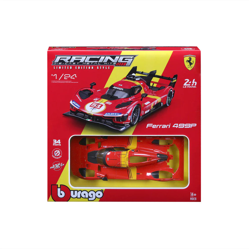 Bburago Ferrari Racing Kit 499P Le Mans Hypercar #51 1/24 Scale