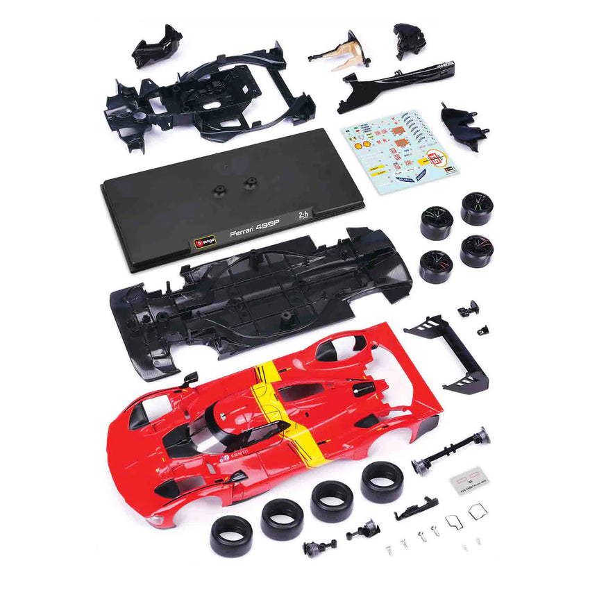 Bburago Ferrari Racing Kit 499P Le Mans Hypercar #51 1/24 Scale