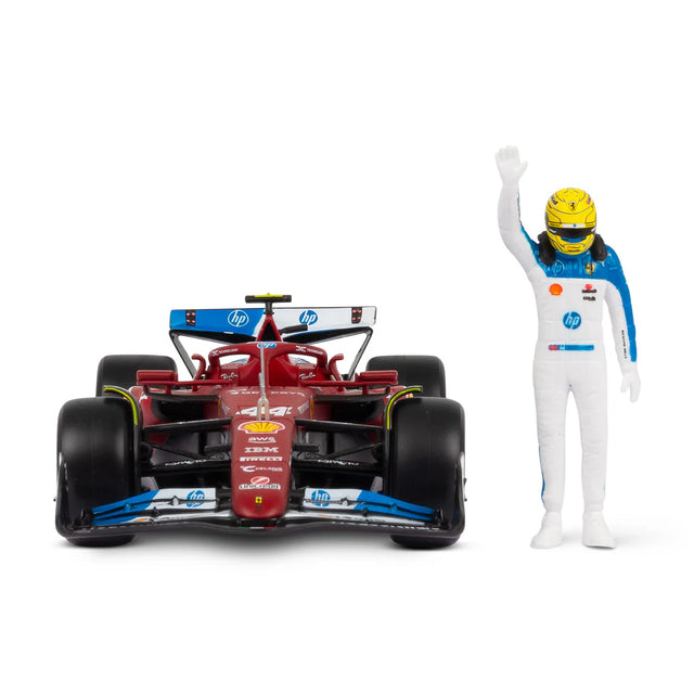 Bburago F1 Ferrari F1 Team SF-25 2025 With Driver Figure Lewis Hamilton Miami GP 1/24 Scale Model