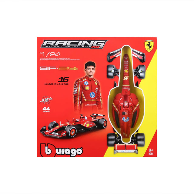 Bburago F1 Ferrari SF-24 2024 Model Kit Charles Leclerc 1/24 Scale Model
