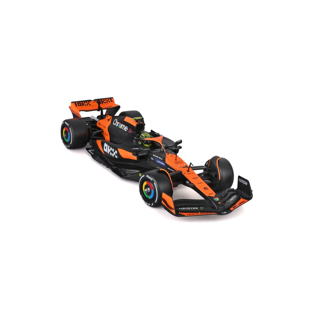 Bburago F1 McLaren F1 MCL38 2024 With Helmet Lando Norris 1/24 Scale Model