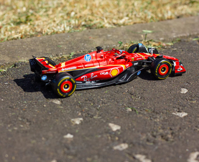 Bburago F1 2024 Ferrari F1 Team SF-24 Two Pack Charles Leclerc and Carlos Sainz 1/43 Scale Model