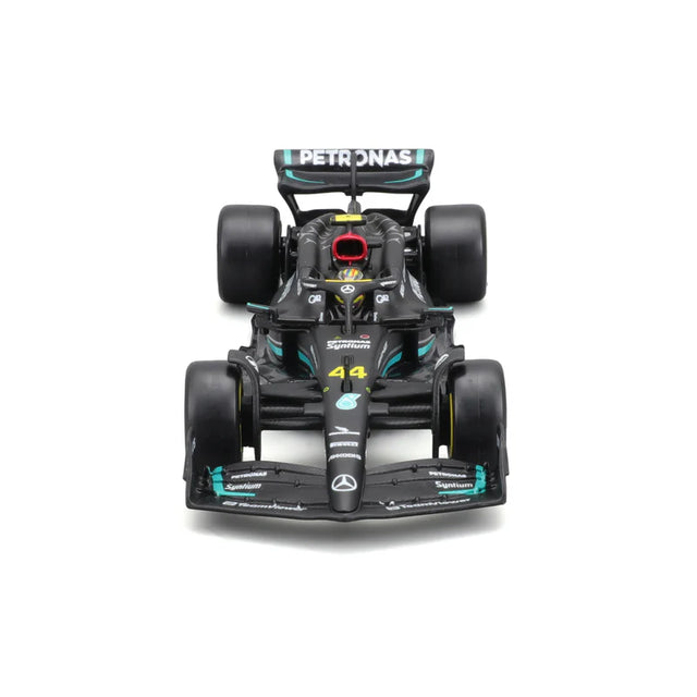 Bburago F1 Mercedes F1 Team - AMG PETRONAS W14 No.44 2023 with Helmet - Lewis Hamilton 1/43 Scale Model