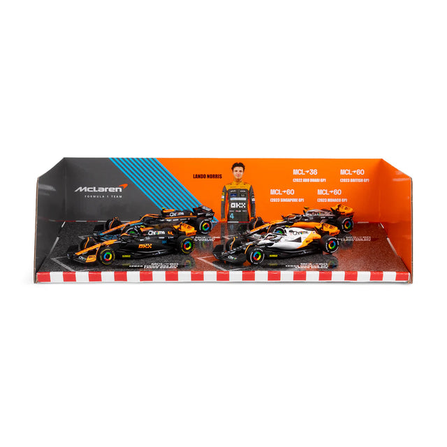 Bburago F1 McLaren F1 Team - Lando Norris Set of 4 Highlights 1/43 Scale Model