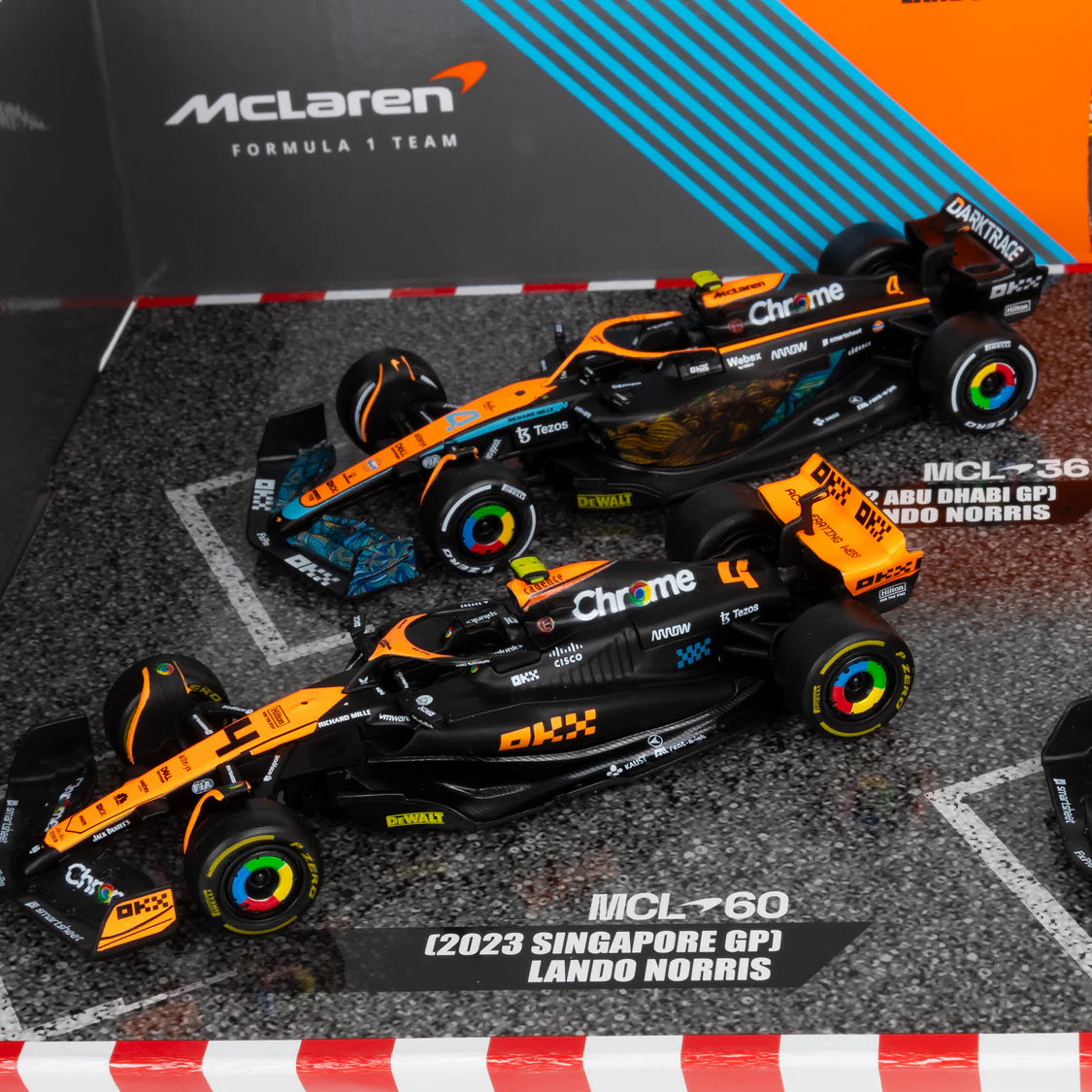 Bburago F1 McLaren F1 Team - Lando Norris Set of 4 Highlights 1/43 Scale Model