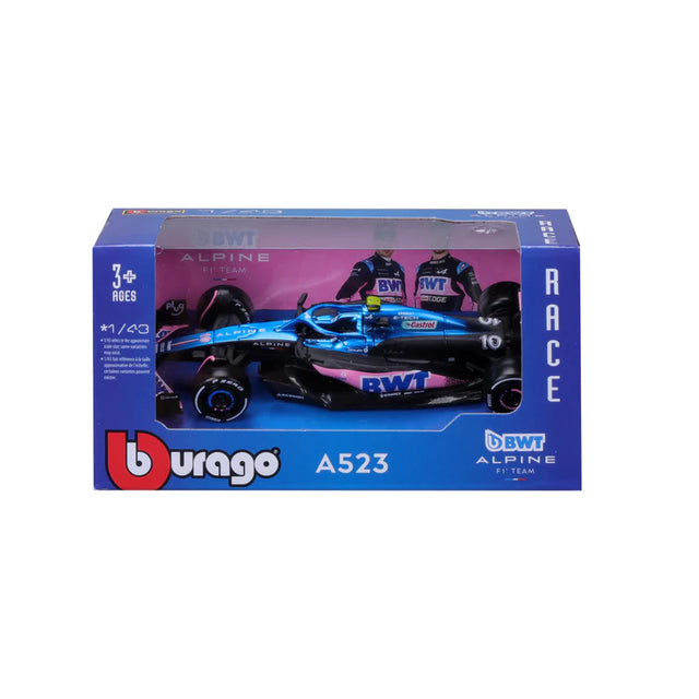 Bburago F1 BWT Alpine F1 Team A523 2023 No.10 - Pierre Gasly 1/43 Scale