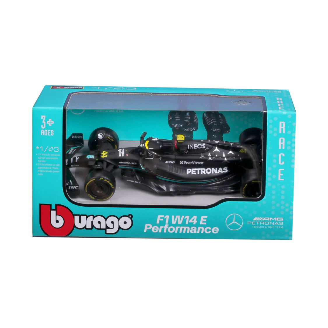 Bburago F1 Mercedes F1 Team - AMG PETRONAS W14 2023 - Lewis Hamilton 1/43 Scale