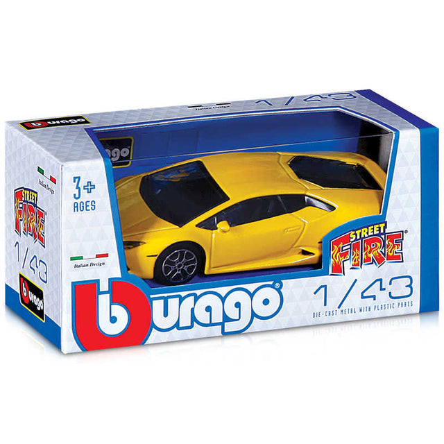 Bburago Street Fire Toy Car – 1/43 Scale Die-Cast Model (1 Assorted Car per Box)