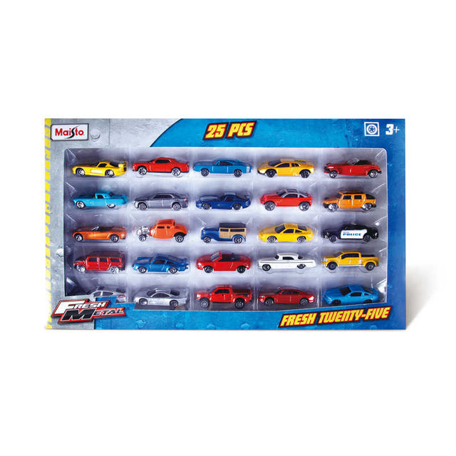 Maisto Fresh Metal – 25 Piece Vehicle Toy Pack