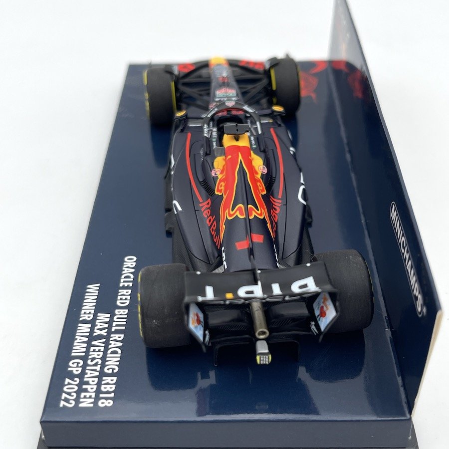 Minichamps F1 Oracle Red Bull Racing RB18 Max Verstappen Winner Miami GP 2022 1/43 Scale Model
