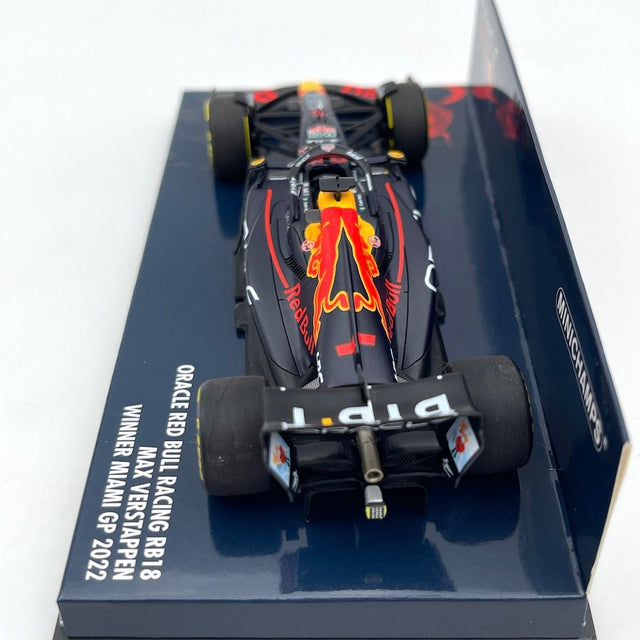 Minichamps F1 Oracle Red Bull Racing RB18 Max Verstappen Winner Miami GP 2022 1/43 Scale Model