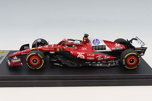 LookSmart F1 Ferrari F1 SF-25 Monaco GP 2025 - Charles Leclerc - 2nd Place 1/43 Scale Model