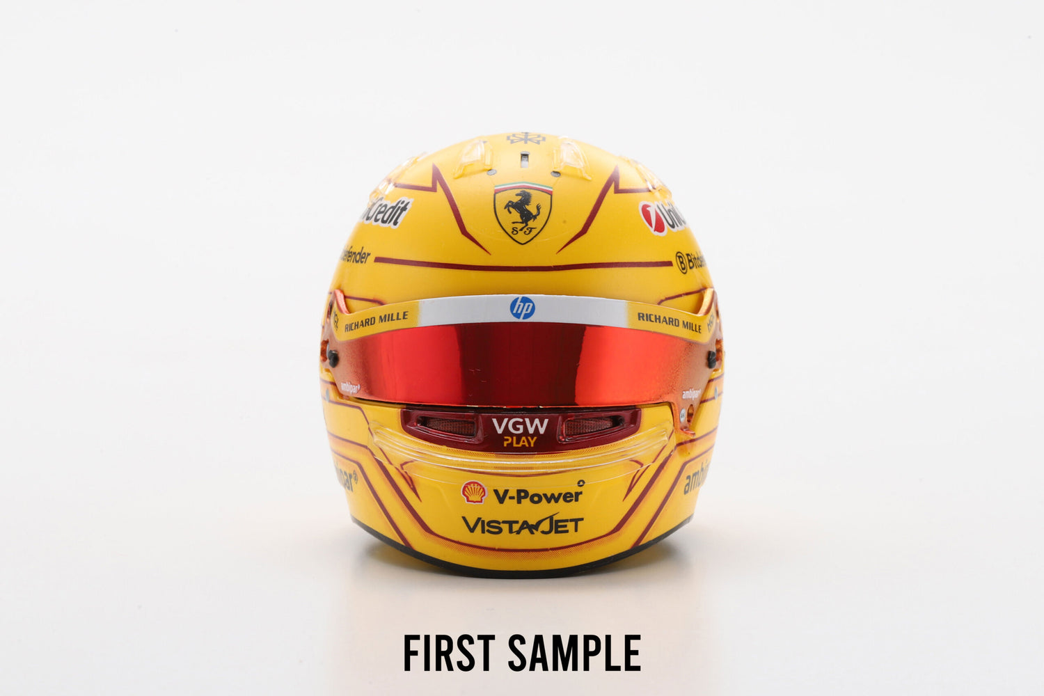 LookSmart F1 Lewis Hamilton – Scuderia Ferrari HP Monaco GP 2025 Mini Replica Helmet 1/5 Scale