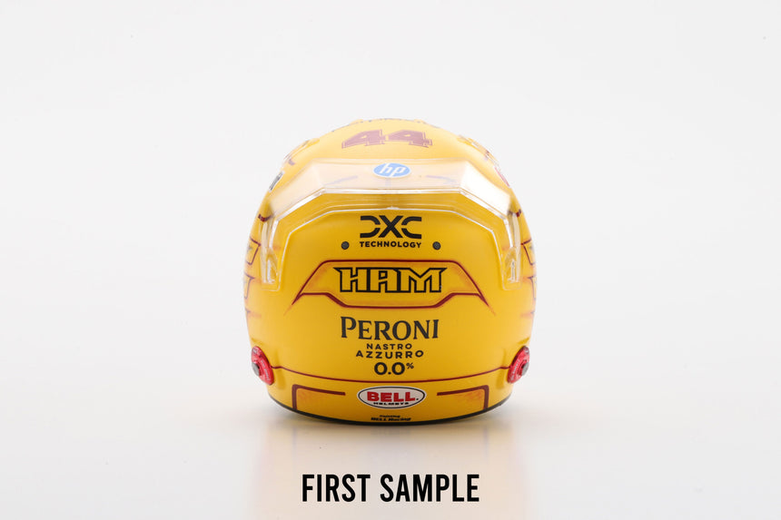LookSmart F1 Lewis Hamilton – Scuderia Ferrari HP Monaco GP 2025 Mini Replica Helmet 1/5 Scale
