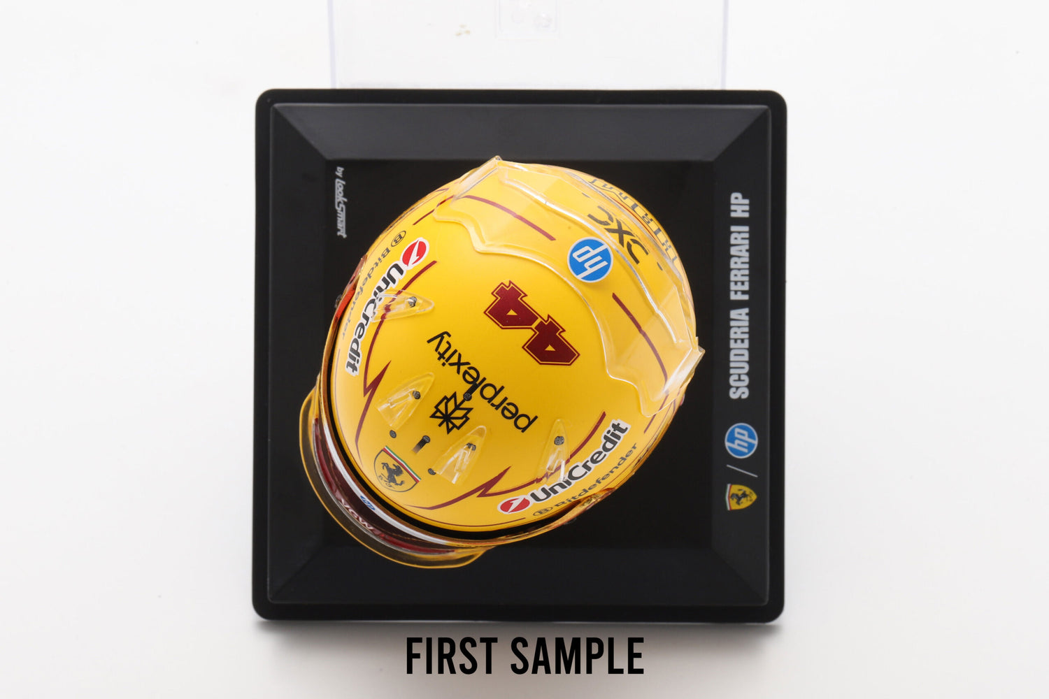 LookSmart F1 Lewis Hamilton – Scuderia Ferrari HP Monaco GP 2025 Mini Replica Helmet 1/5 Scale