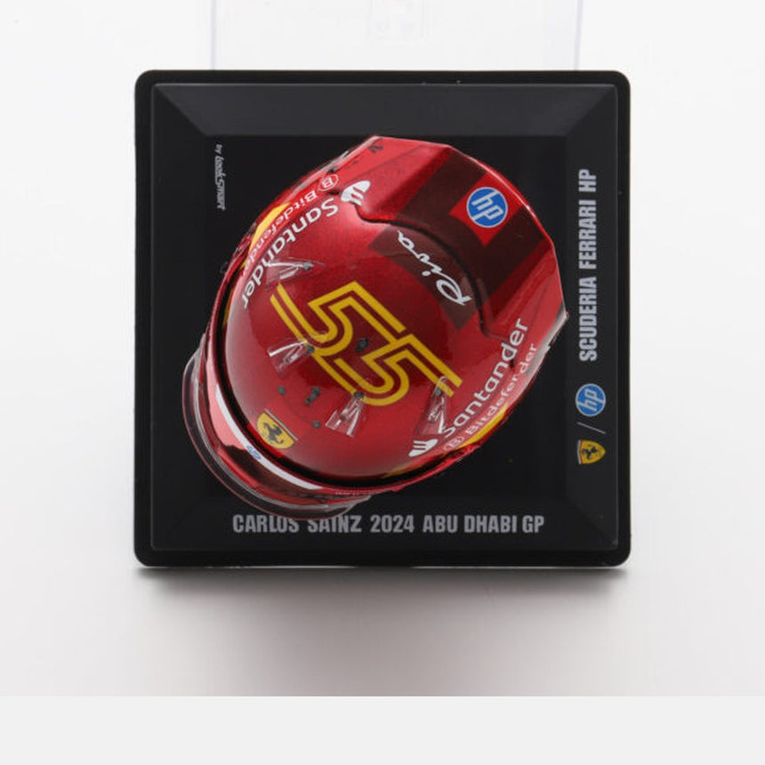 LookSmart F1 Carlos Sainz - Abu Dhabi GP 2024 Mini Replica Helmet 1/5 Scale Model