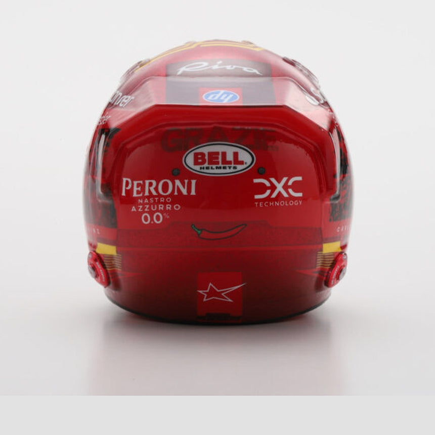 LookSmart F1 Carlos Sainz - Abu Dhabi GP 2024 Mini Replica Helmet 1/5 Scale Model