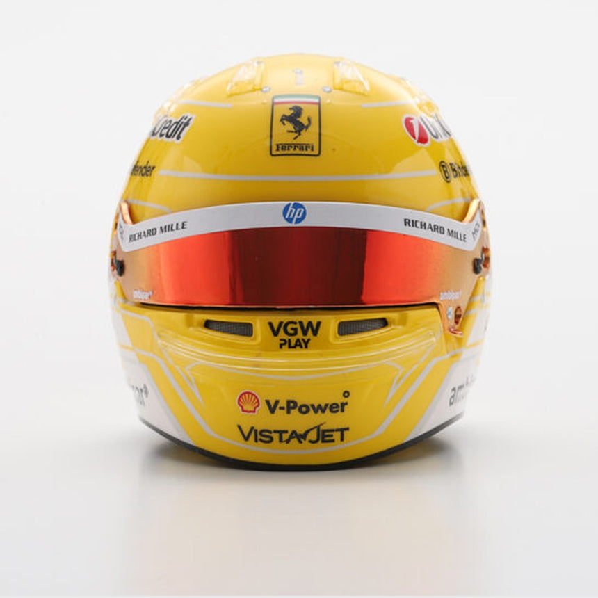 LookSmart F1 Lewis Hamilton - Italian GP 2025 Mini Replica Helmet 1/5 Scale Model