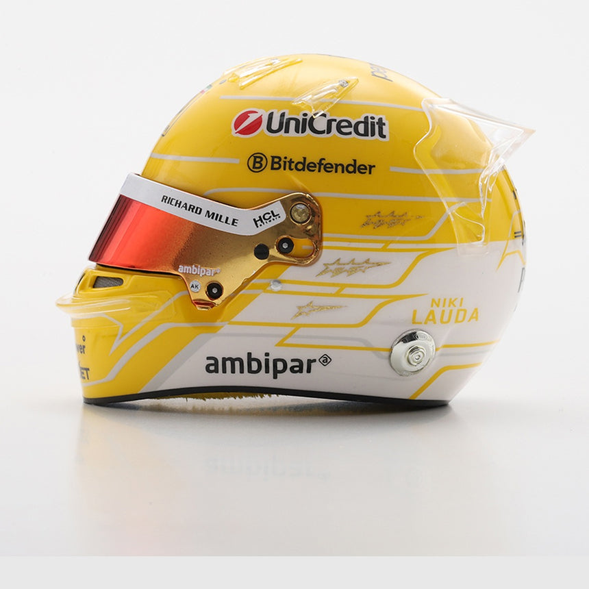 LookSmart F1 Lewis Hamilton - Italian GP 2025 Mini Replica Helmet 1/5 Scale Model