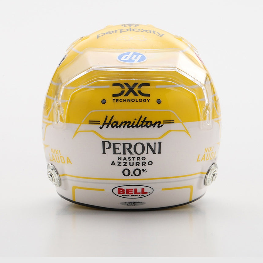 LookSmart F1 Lewis Hamilton - Italian GP 2025 Mini Replica Helmet 1/5 Scale Model