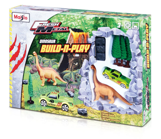 Maisto Fresh Metal Dino Build & Play – Kids Dinosaur Construction Toy Kit