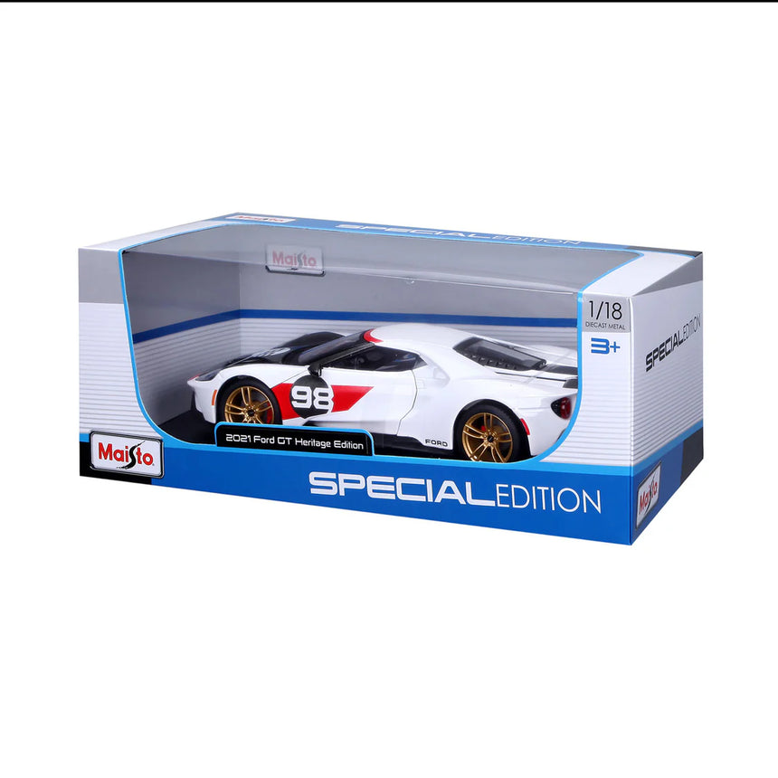 Maisto Ford Gt 2021 Ford Heritage 1/18 Car Model Toy M31390