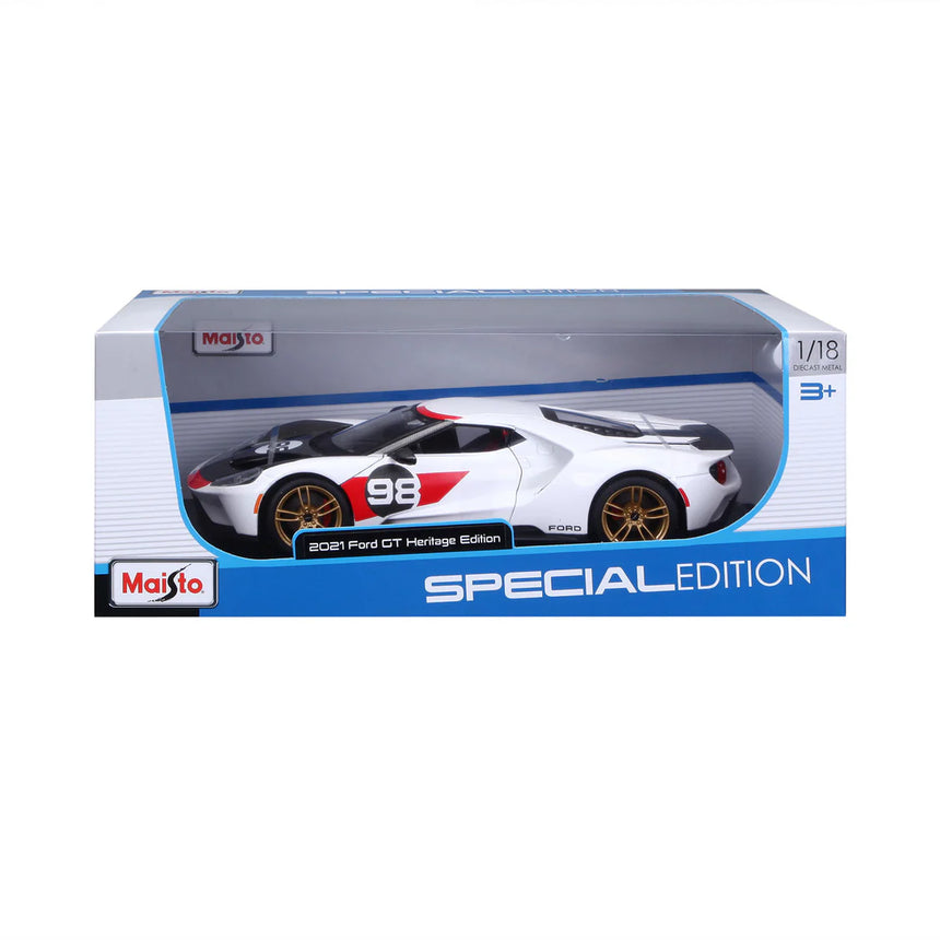 Maisto Ford Gt 2021 Ford Heritage 1/18 Car Model Toy M31390