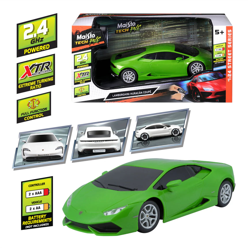Maisto RC Remote Control Lamborghini Huracan Coupé 2.4GHz (Without Batteries) 1/24 Scale