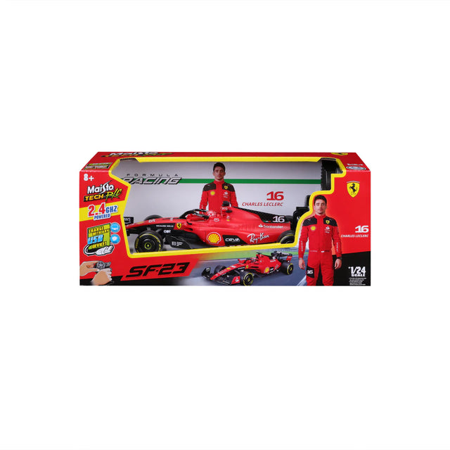 Maisto Premium RC Remote Control C F1 Ferrari SF90 2023 Season Charles Leclerc 2.4GHz 1/24 Scale