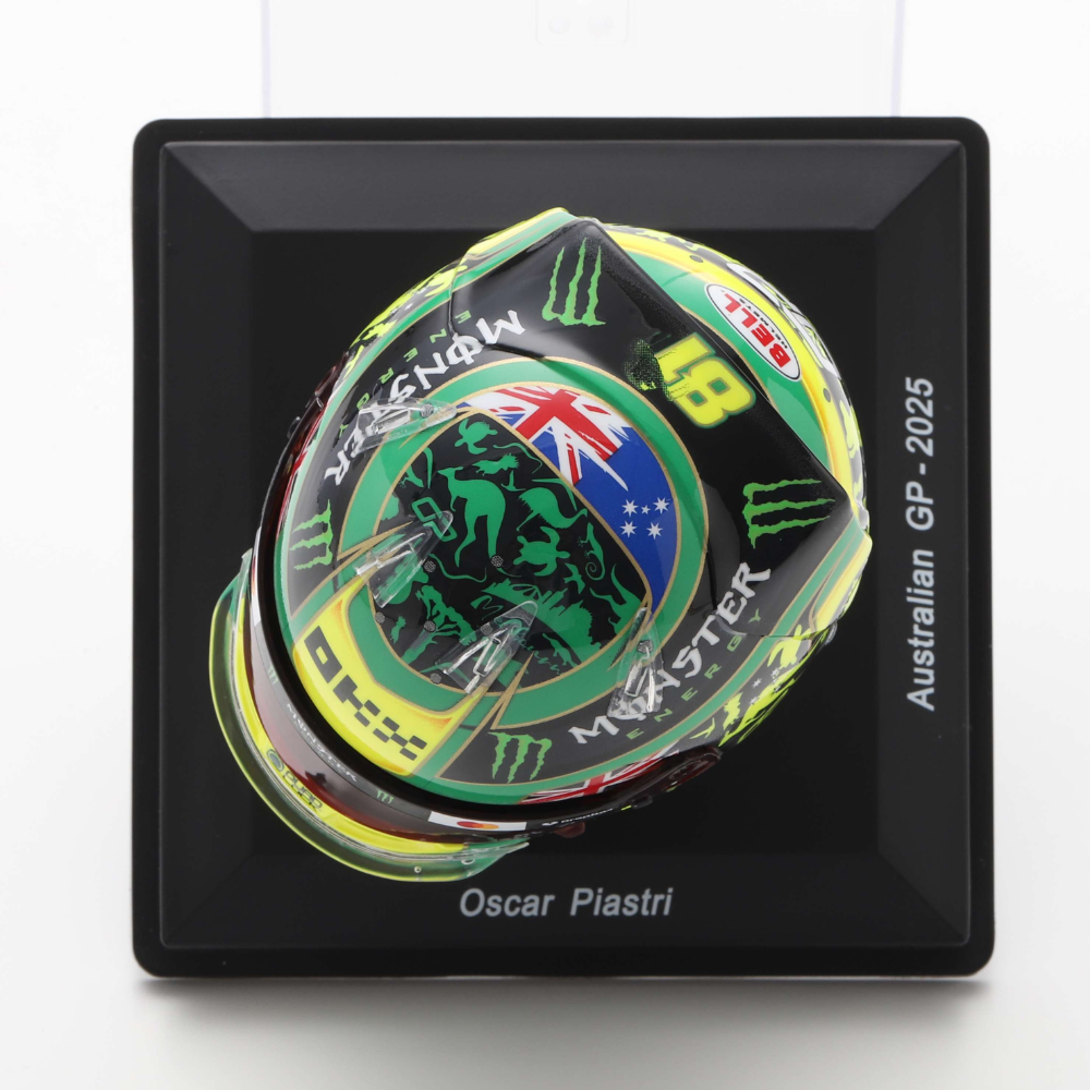 Spark Models F1 McLaren F1 Team - Oscar Piastri - Australian GP 2025 Mini Replica Helmet 1/5 Scale