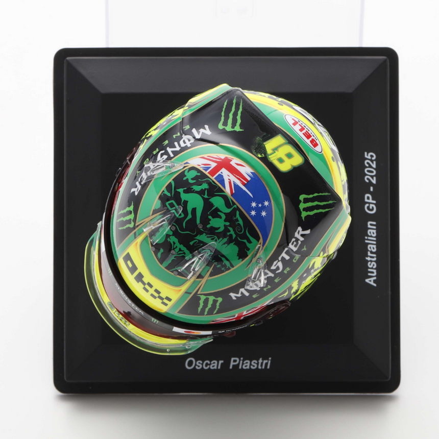 Spark Models F1 McLaren F1 Team - Oscar Piastri - Australian GP 2025 Mini Replica Helmet 1/5 Scale