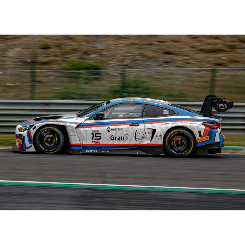 Spark Models BMW M4 GT3 EVO No.15 BMW Italia Ceccato Racing - 24H Spa 2025 - M. J. Tomasoni - F. Malvestiti - F. Jelmini - C. de Phillippi 1/43 Scale Model