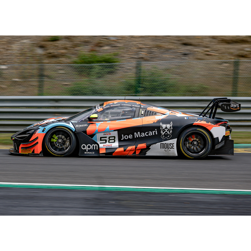 Spark Models McLaren 720S GT3 EVO No.58 Garage 59 - 24H Spa 2025 - A. Smalley - F. Schandorff - D. Macdonald - L. Prette 1/43 Scale Model