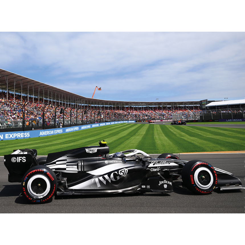 Spark Models F1 Cadillac F1 Team TBC No.77 Australian GP 2026 - Valtteri Bottas - With pit board 1/43 Scale Model