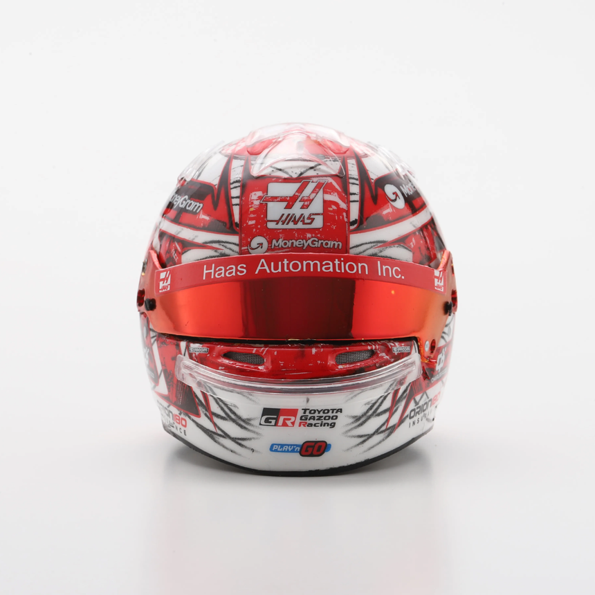 Spark Models MoneyGram Haas F1 Team - Esteban Ocon - Japanese GP 2025 Mini Replica Helmet 1/5 Scale